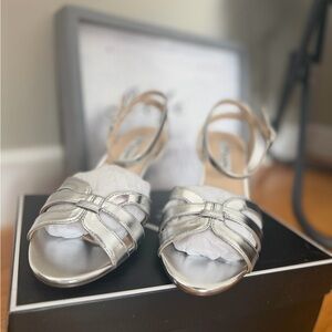 Nina Shoes Silver Sandals